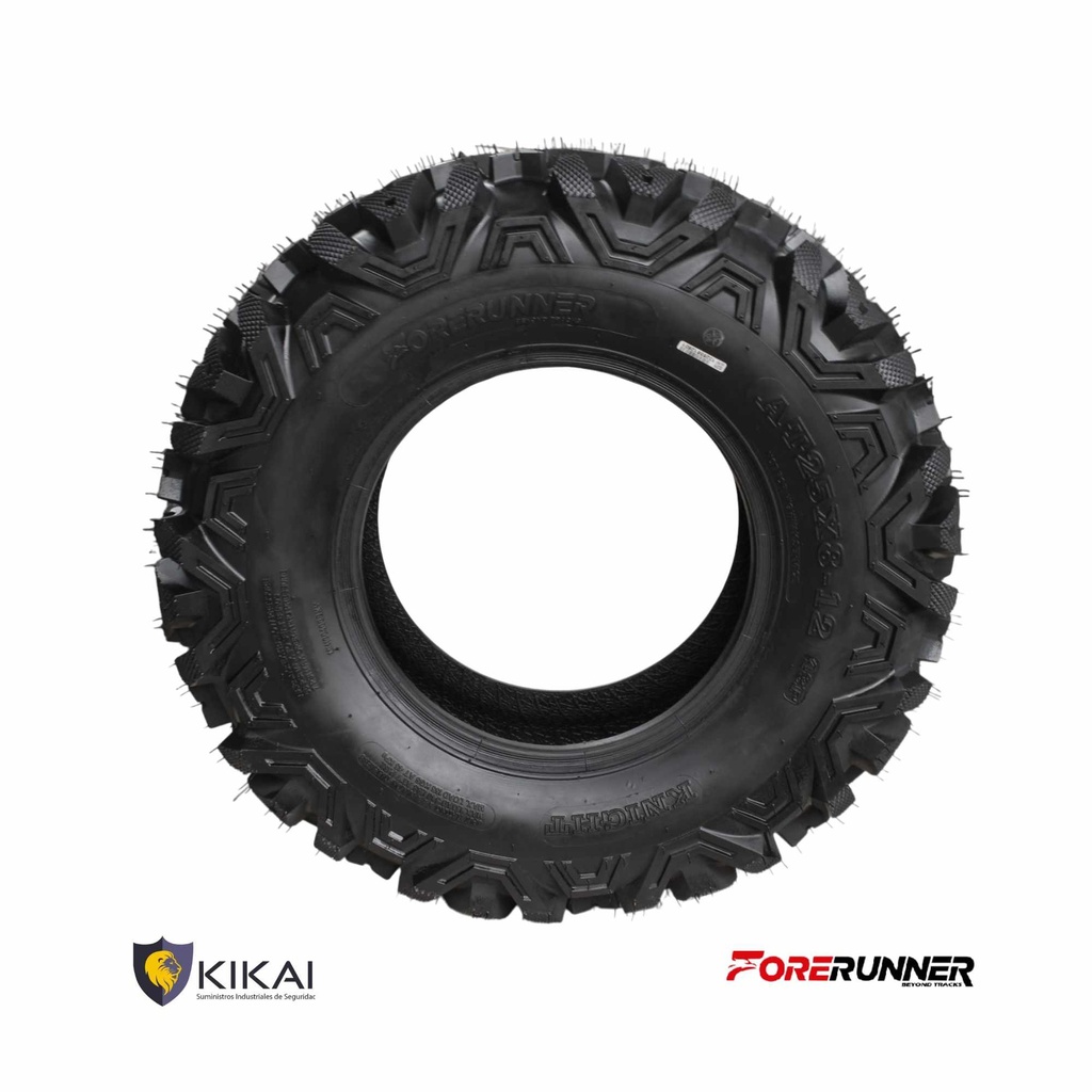 LLANTA DE CUATRIMOTO - ATV DEL. FORERUNNER KNIGHT AT25X8-12 6PR 43F TL / KIKAI-70066