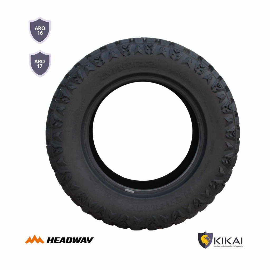 LLANTA 265/65R17 LT M/T 10PR 120/117N HEADWAY HM003 / KIKAI-70000