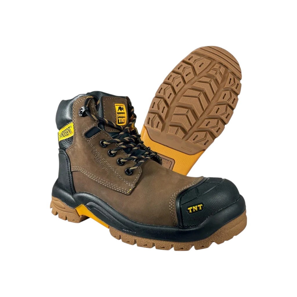 [KIKAI-01323(36)] BOTÍN SANDDER TEMPLARIOS HIDROFUGADO MARRON [SS28D-153] (PAR) (36)