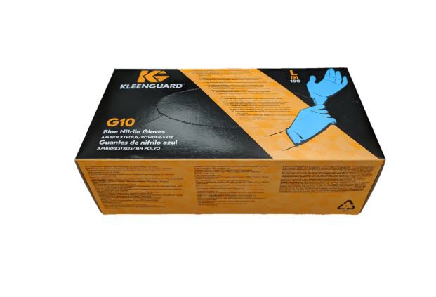 GUANTE DE NITRILO KLEENGUARD AZUL G10 (CAJA) 30193262
