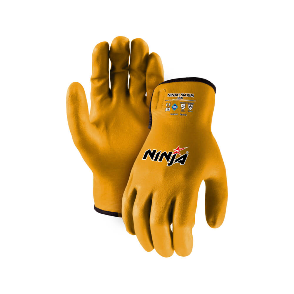 GUANTE NINJA SKIN AMARILLO (PAR)