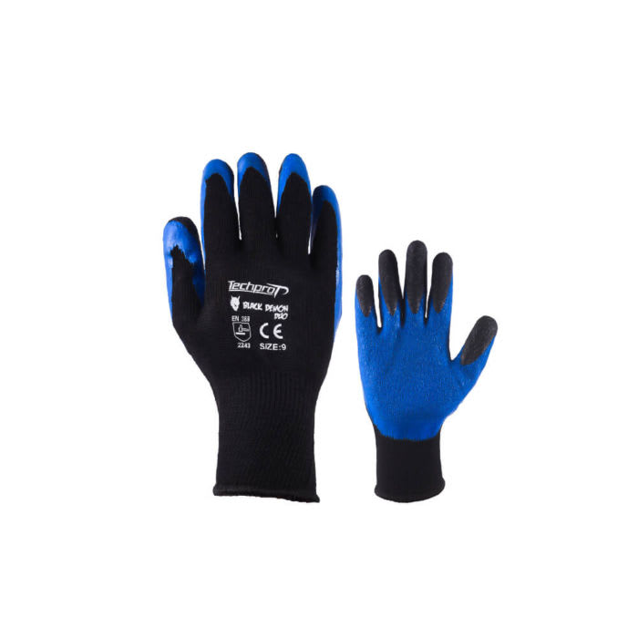 GUANTE TECHPROT BLACK DEMON DUO (DOBLE LATEX) (PAR)