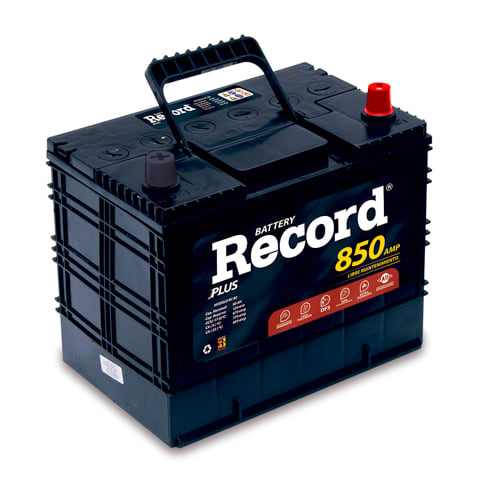 BATERÍA RECORD 15 PLACAS CCA: 670 A (258MM x 167MM x 227MM) RC 80 PI PLUS