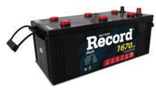 BATERÍA RECORD 25 PLACAS CCA: 1180 A (515MM x 215MM x 215MM) RT 165B PI PLUS