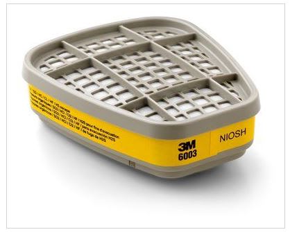 CARTUCHO PARA VAPORES ORGÁNICOS 3M 6003 (PAQ. 1 PAR) 6003