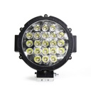FARO LED 21 DIODOS BLANCO C/MICA BLANCO CARCASA NEGRA - 4000LM / KIKAI-30041