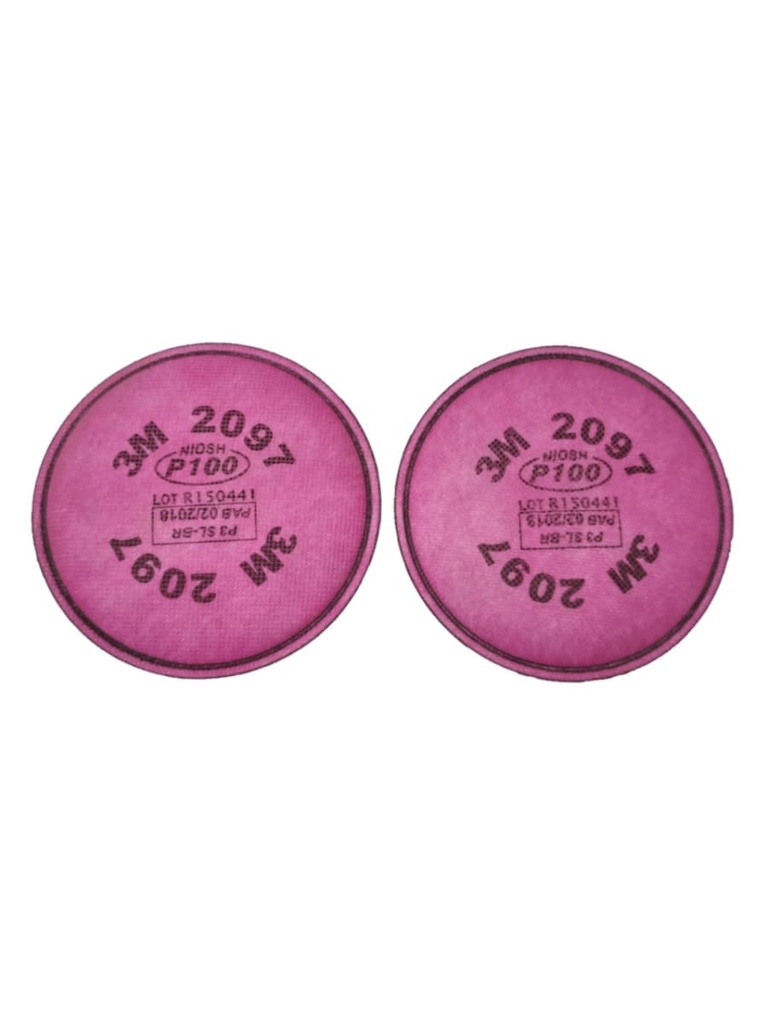 FILTRO PARA PARTÍCULAS 3M P100 (PAQ. 1 PAR) 2097