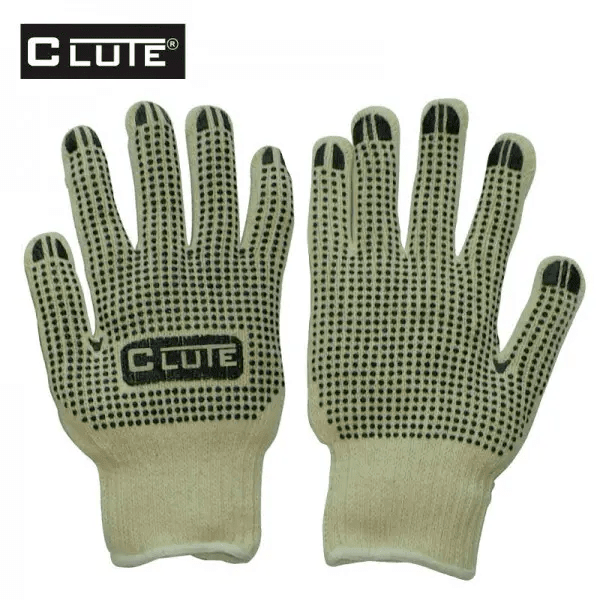 [30305005] GUANTE CLUTE DE HILO C/ PUNTOS DE PVC PALMA Y DORSO (PAR)