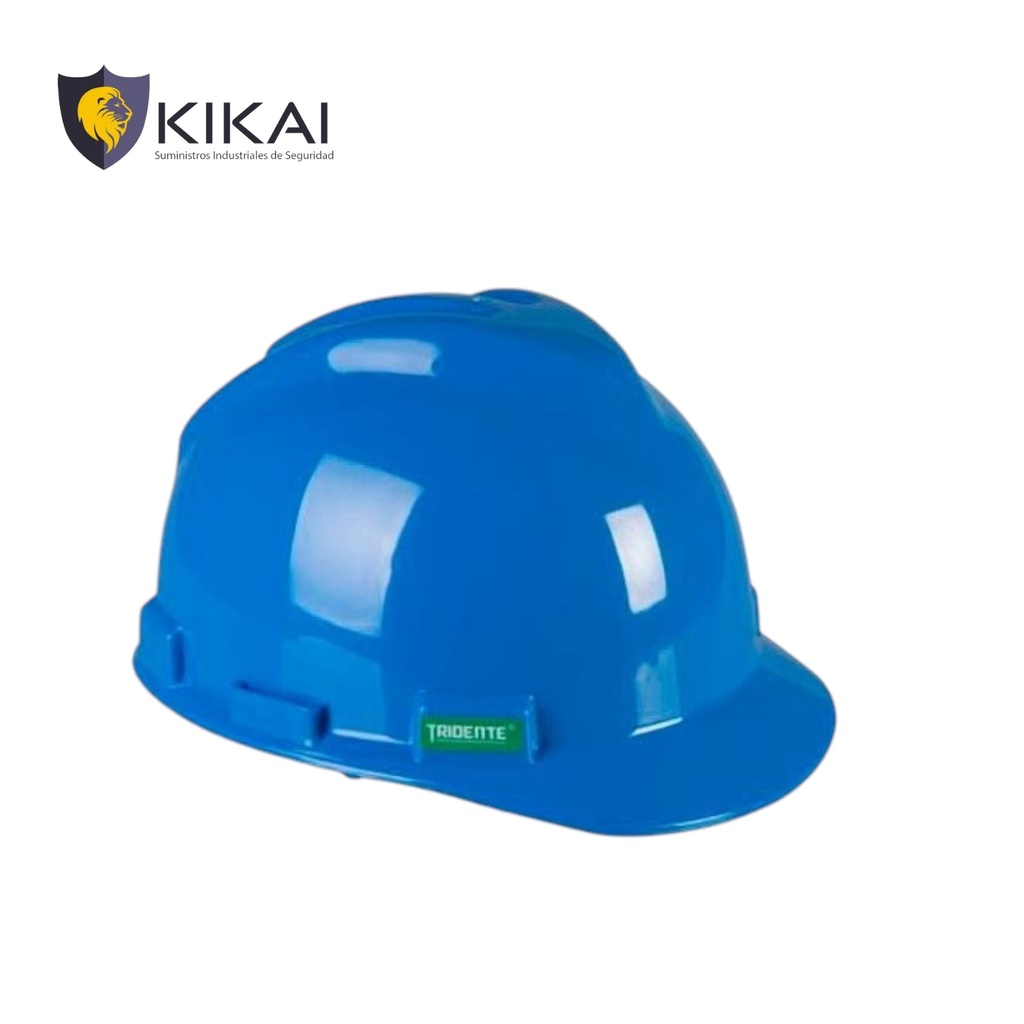 KIT CASCO TRIDENTE TIPO "JOCKEY" AZUL CLARO C/ ARNÉS DE 4 PUNTAS KIKAI-00192