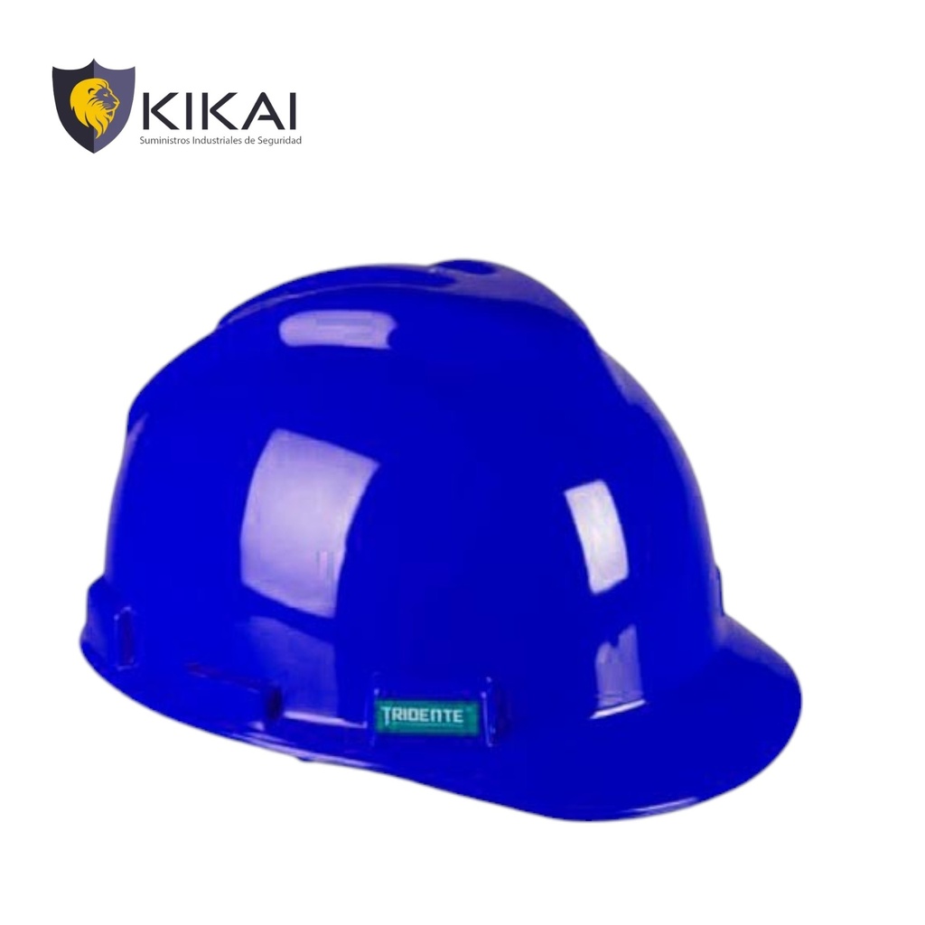 KIT CASCO TRIDENTE TIPO "JOCKEY" AZUL OSCURO C/ ARNÉS DE 4 PUNTAS KIKAI-00253
