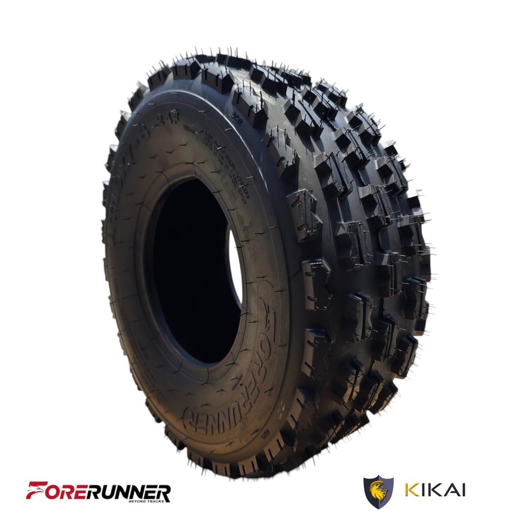 LLANTA DE CUATRIMOTO - ATV DEL. ATV FORERUNNER PINCER AT 19X7X8 6PR 24F TL KIKAI-70048