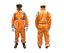 TRAJE REFLECTIVO KIKAI  NARANJA DE ALTA VISIBILIDAD