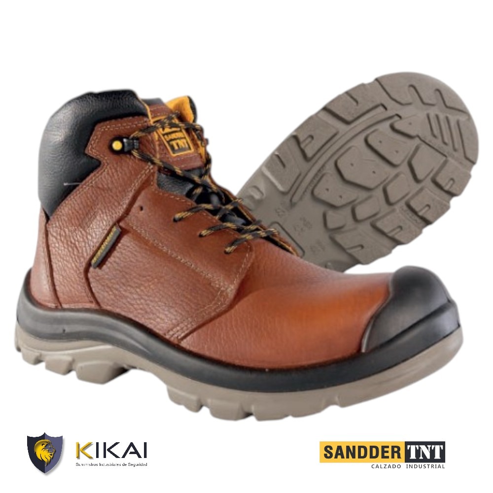 BOTÍN DIELÉCTRICO SANDDER MOD. EROS CUERO HIDROFUGADO COLOR COBRE (SS41D-606) (PAR) 