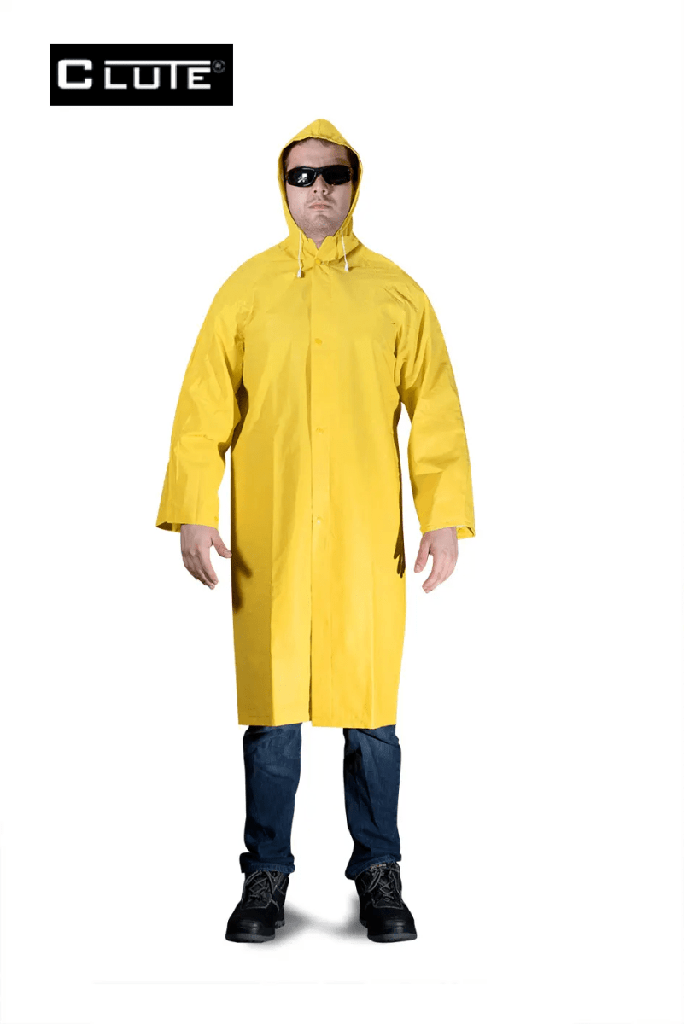 [30901023] ABRIGO CLUTE DE PVC AMARILLO LIGERO 0.32MM