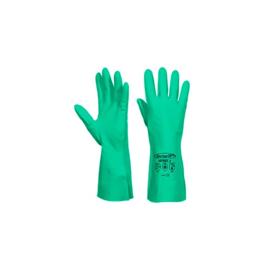 GUANTE TECHPROT NITREX PLUS(+) DE NITRILO 13" VERDE (PAR)
