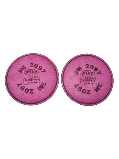 [2097] FILTRO PARA PARTÍCULAS 3M P100 (PAQ. 1 PAR) 2097