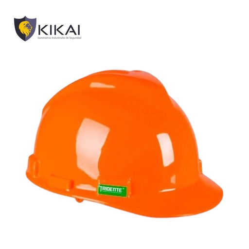 [KIKAI-00172] KIT CASCO TRIDENTE TIPO "JOCKEY" NARANJA C/ ARNÉS DE 4 PUNTAS KIKAI-00172